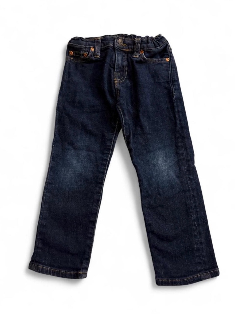 Dark Blue Polo Kids Straight Fit Jeans